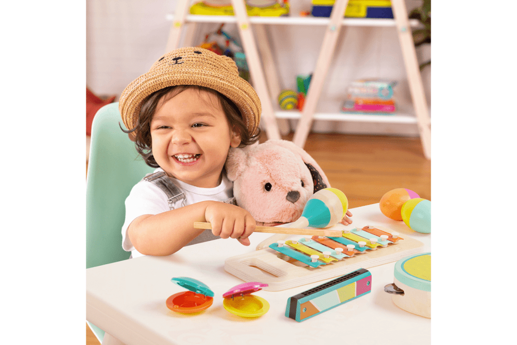 K.I.D. Toys Inc. Musical Instruments B. Toys Wooden Musical Instruments Set