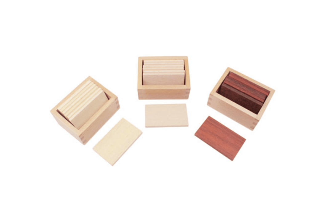 Baric Tablets with Box, Montessori Casa Materials, Montessori Sensorial Materials, budget-friendly Montessori materials, The Montessori Room, Toronto, Ontario, Canada. 