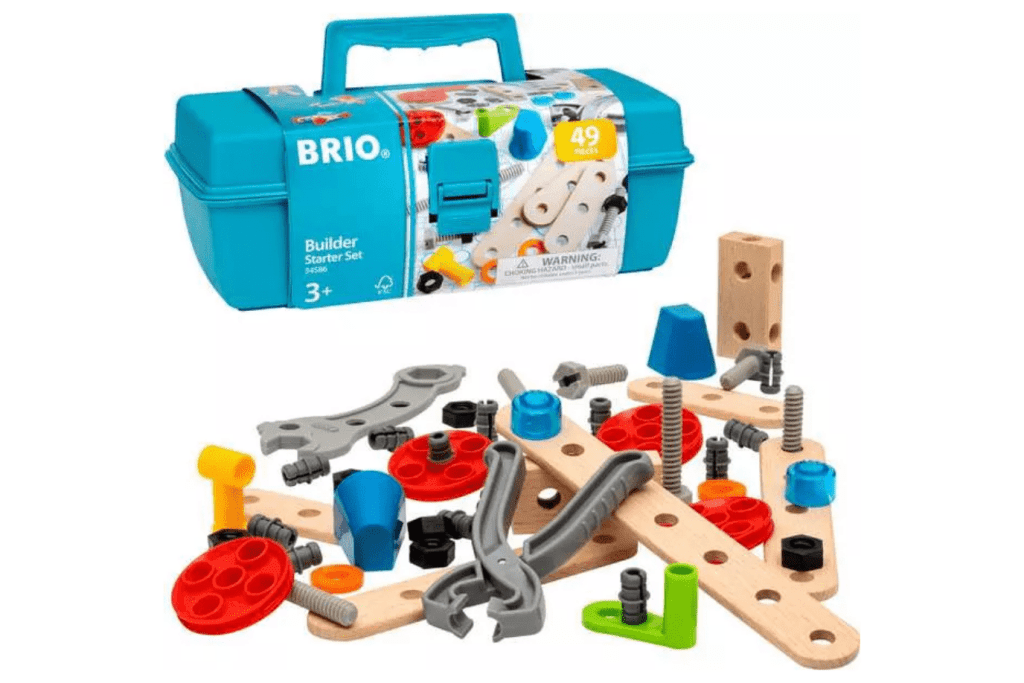 Brio Builder Starter Set, brio builder toronto, brio building sets, best building toys for 5 year olds, 6 year olds, 7 year olds, alternative to lego, wooden alternative to lego, Toronto, Canada, best toys for kids that like to build