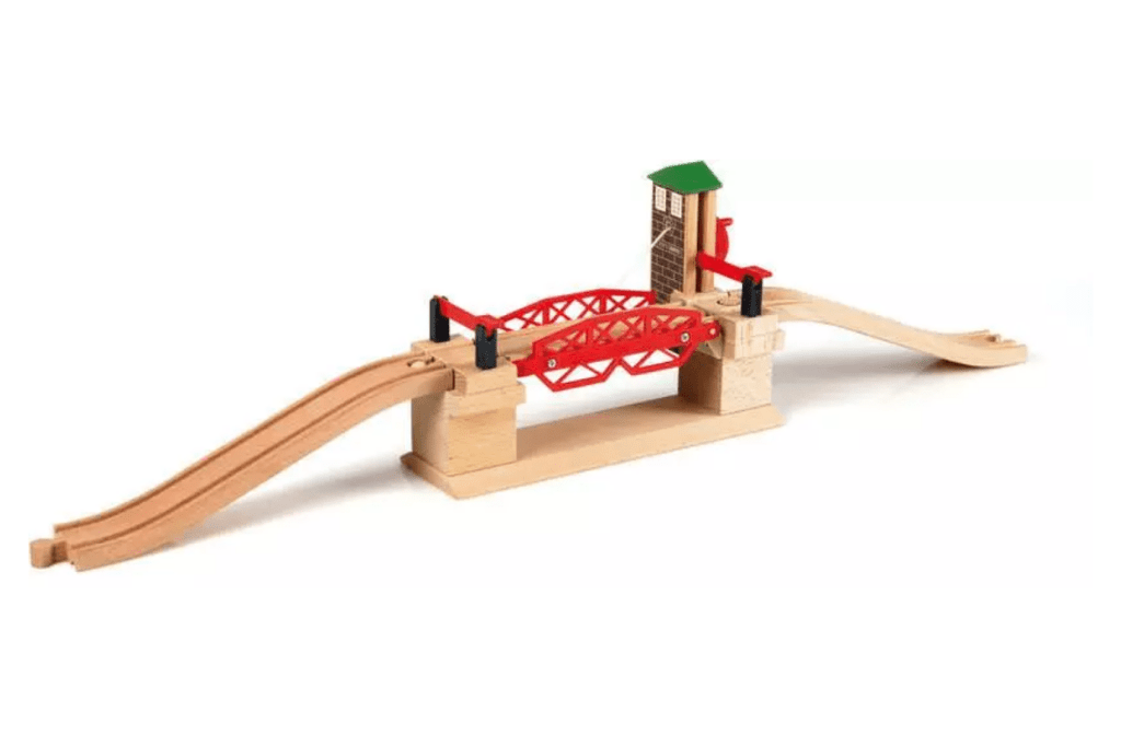 Brio Lifting Bridge, Brio bridge, wooden train bridge, wooden bridge, wooden train tracks, Brio bridge, Toronto, Canada