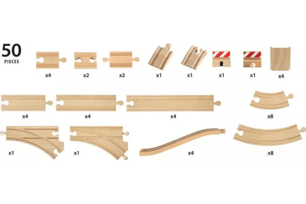 Brio Train Track - 50 Piece Special Track Pack