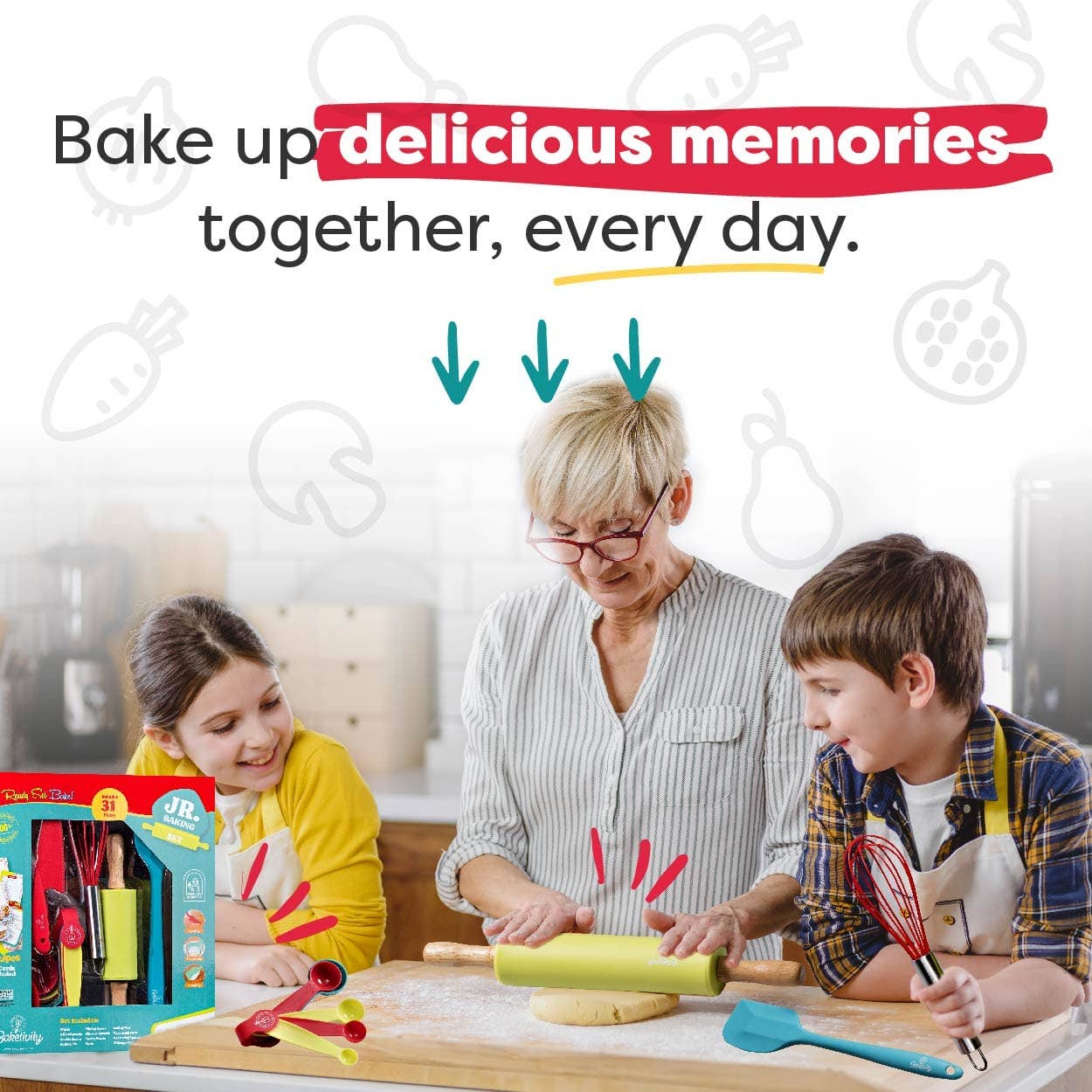 Baketivity Corp 31-Piece Children's Baking Tool Set from Baketivity