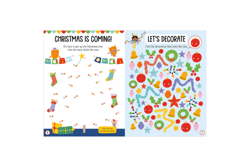 Christmas Activity Book: Felt Stickers