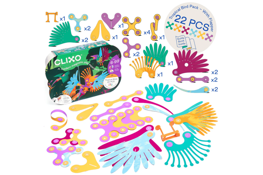 Clixo - Tropical Birds Pack (22pcs) I The Montessori Room Toronto Clixo - Tropical Birds Pack (22pcs) I The Montessori Room Toronto