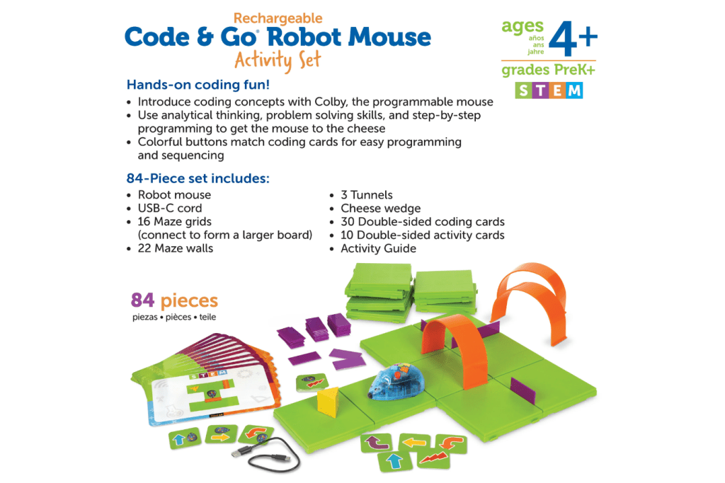 Code & Go® Robot Mouse Activity Set - Rechargeable