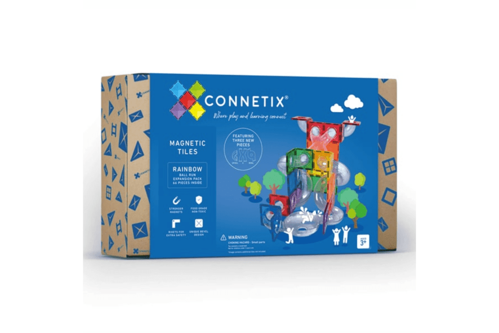 Connetix Tiles Ball Run EXPANSION Pack (Rainbow) - Damaged Packaging - FINAL SALE