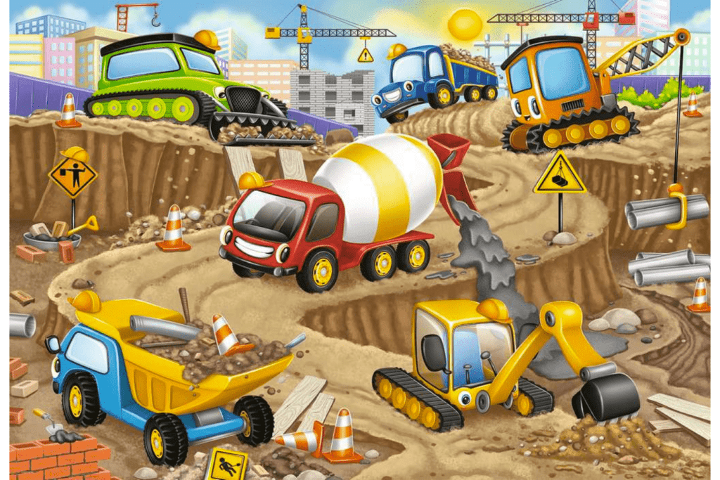 Construction Fun 24 pc Floor Puzzle Construction Fun 24 pc Floor Puzzle