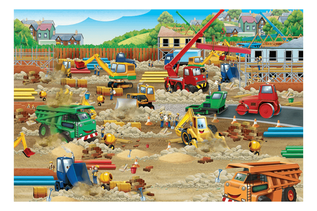 Construction Zone (Floor Puzzle 35pc)