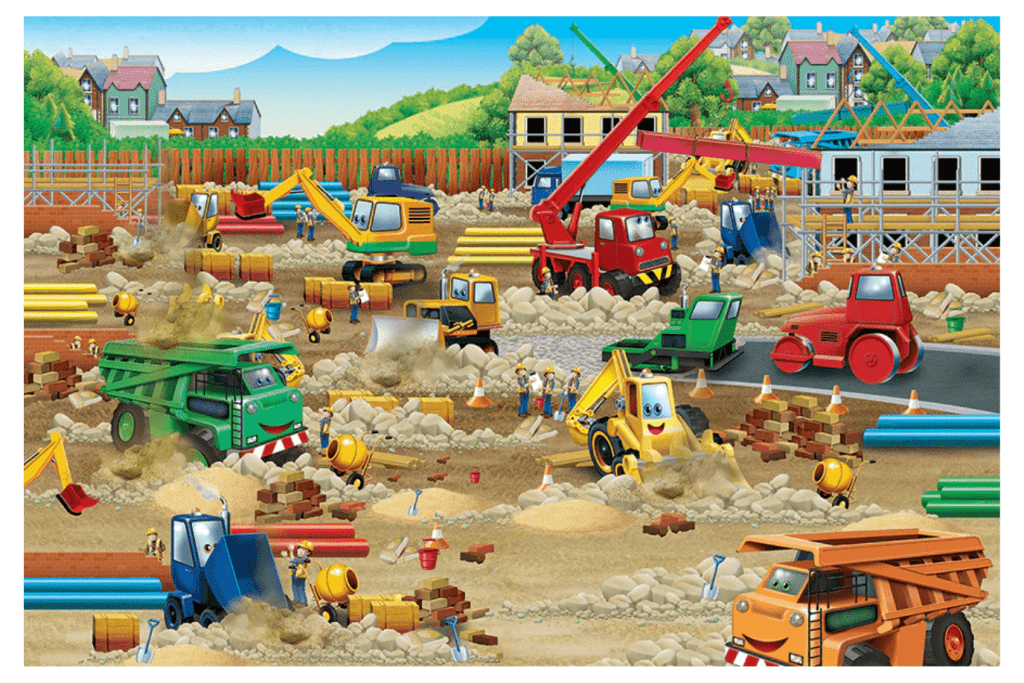 Construction Zone (Floor Puzzle 36pc)