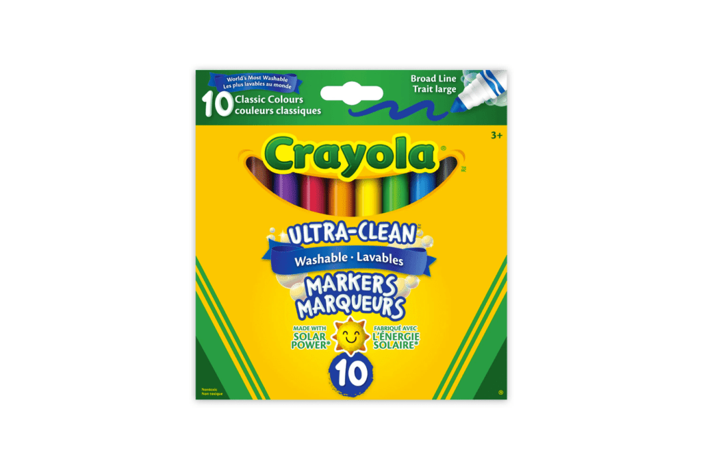 Crayola Markers (10 Pack), Crayola Ultra-Clean Washable Markers, kids markers, crayola washable markers, school markers, Toronto, Canada
