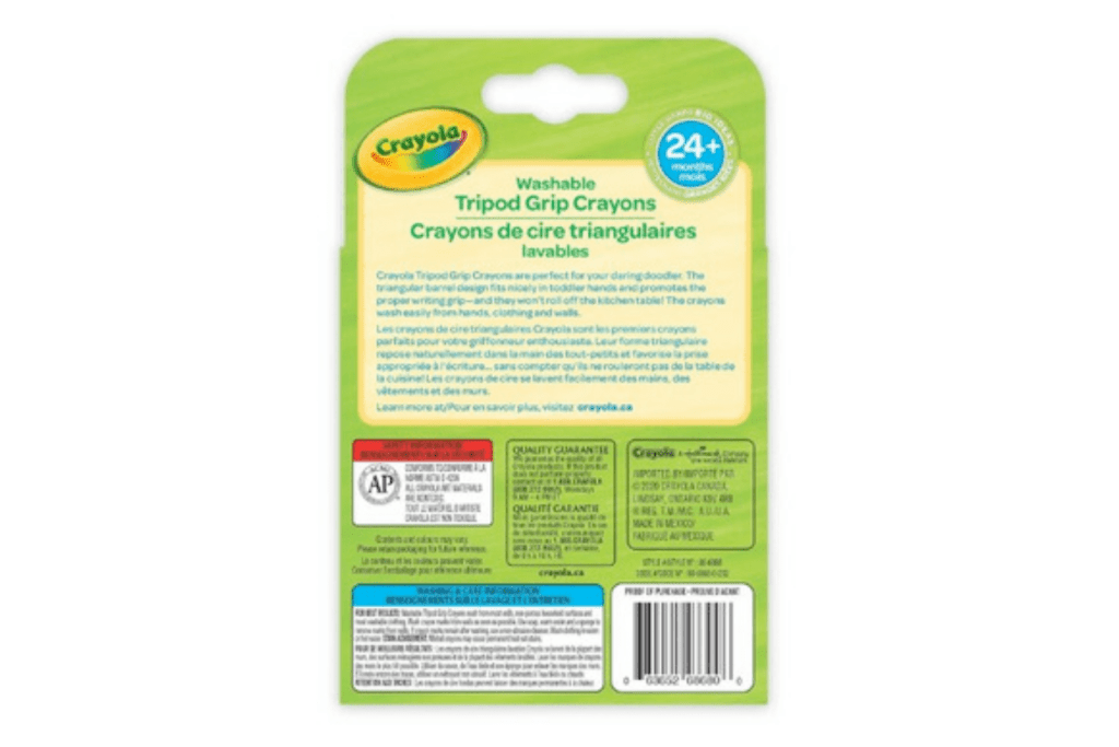 Crayola My First Washable Tripod Grip Crayons