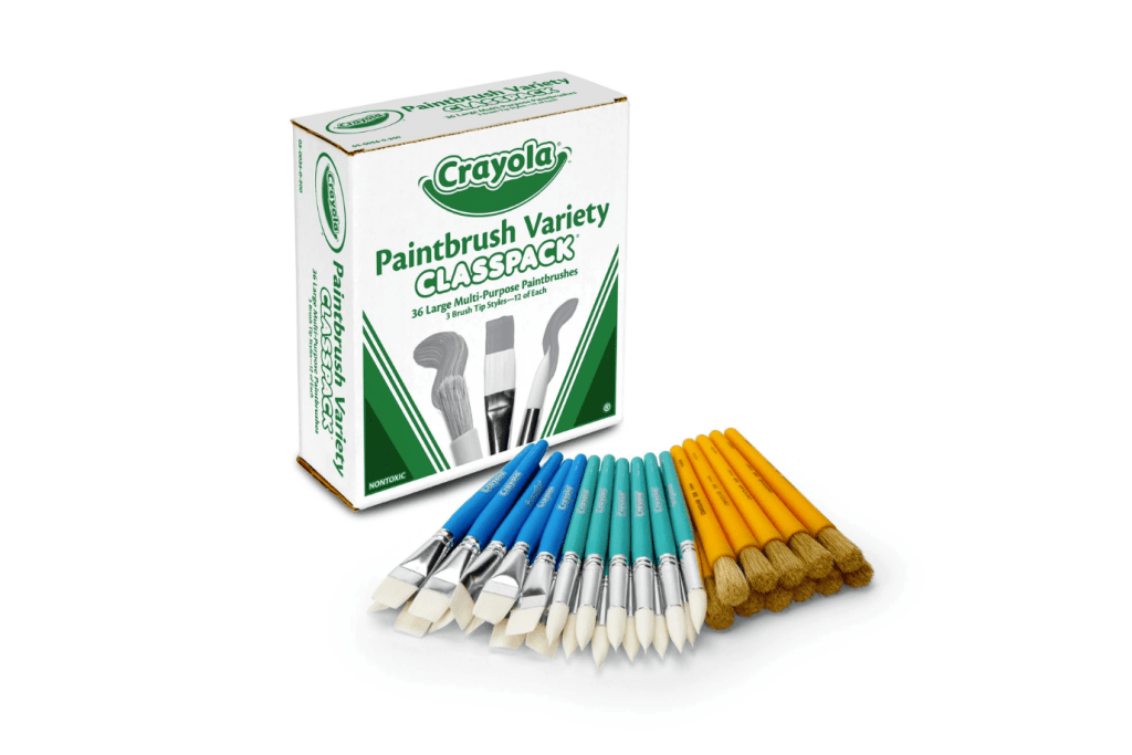 Crayola Paintbrush Variety Classpack (36 Count) Toronto, Canada, paintbrushes in bulk, kids paintbrushes bulk, crayola paintbrushes bulk, school art supplies, Toronto, 