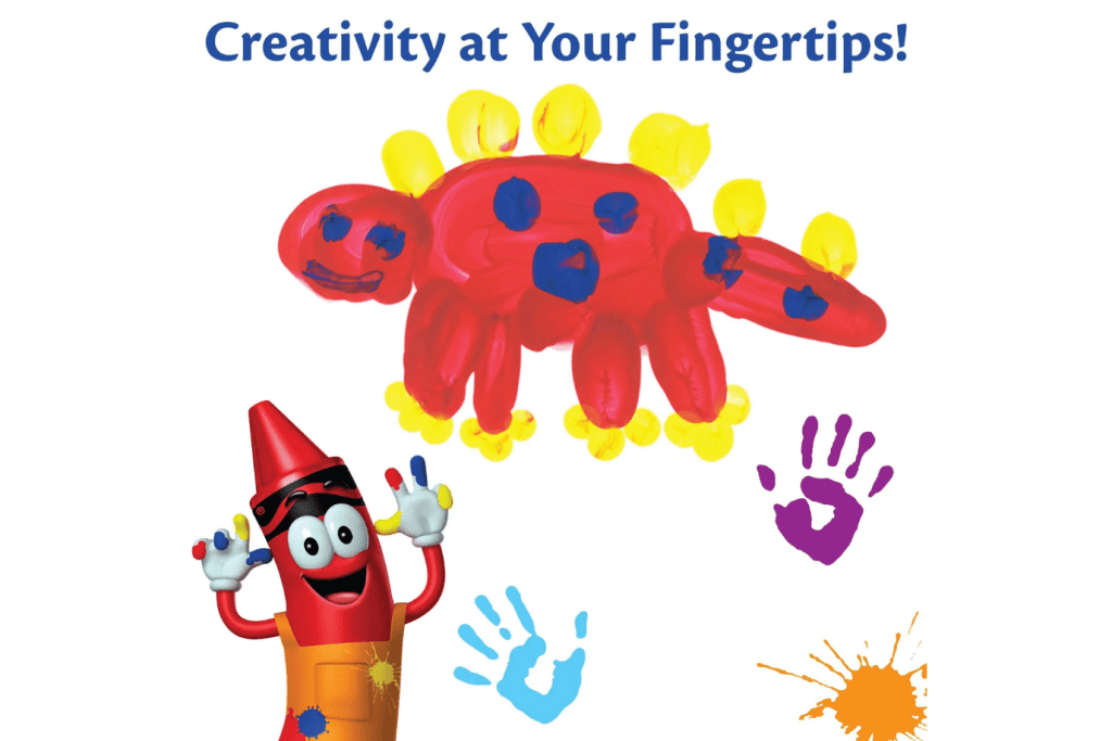 Crayola Washable Fingerpaint, 3 Bottles
