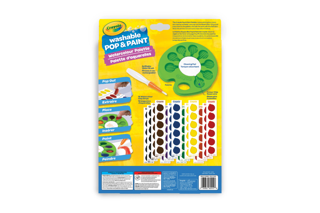 Crayola Washable Pop & Paint Watercolour Palette