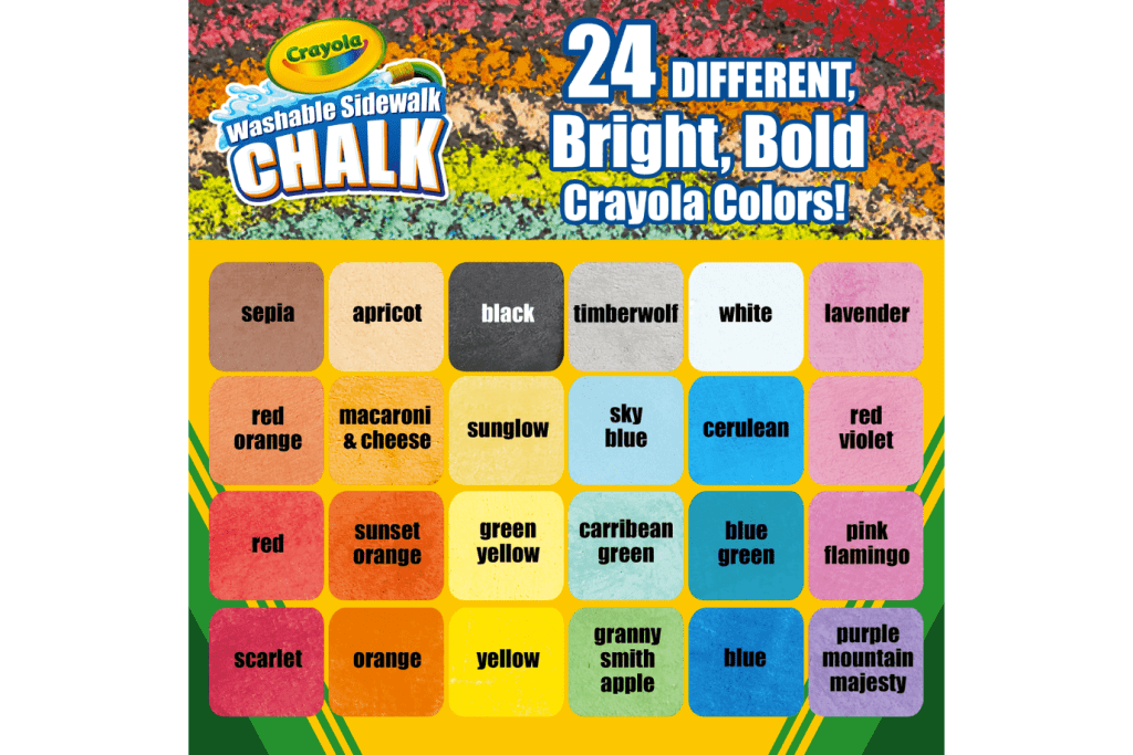 Crayola Washable Sidewalk Chalk (24 Count)