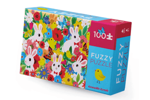 Crocodile Creek 100-Piece Fuzzy Bunny Puzzle, Toronto, Crocodile Creek Toronto, Crocodile creek Danforth, educational gifts for kids, 100 piece puzzles for kids, Easter gifts for kids, easter puzzles for kids, Toronto, Canada