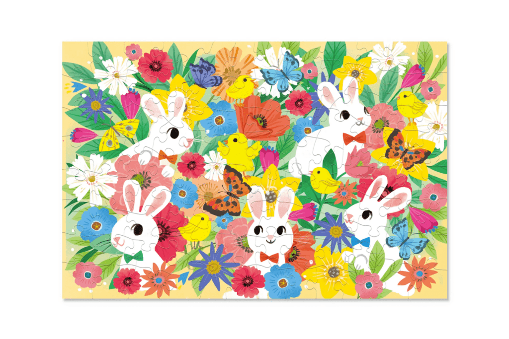 Crocodile Creek 100-Piece Fuzzy Bunny Puzzle