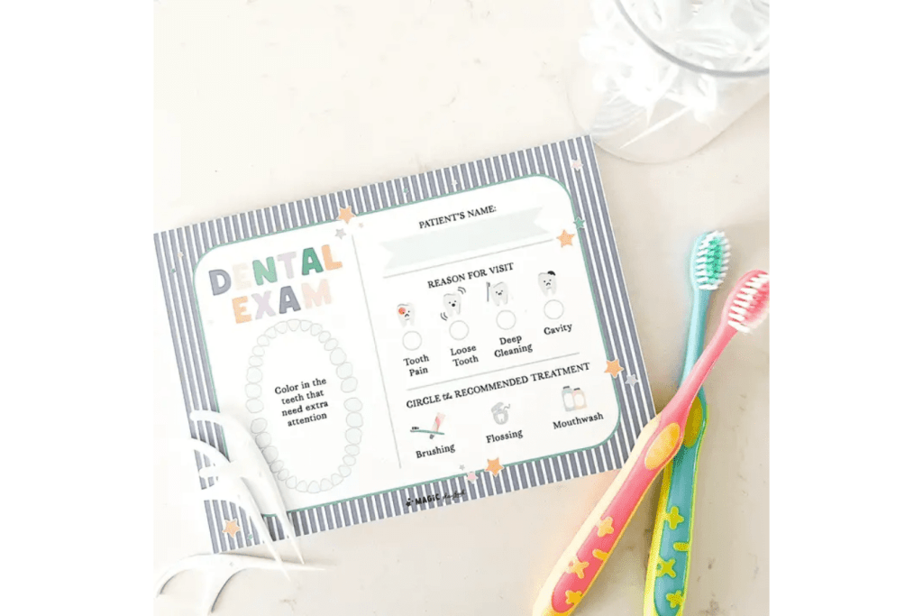 Dentist Pretend Play Notepad