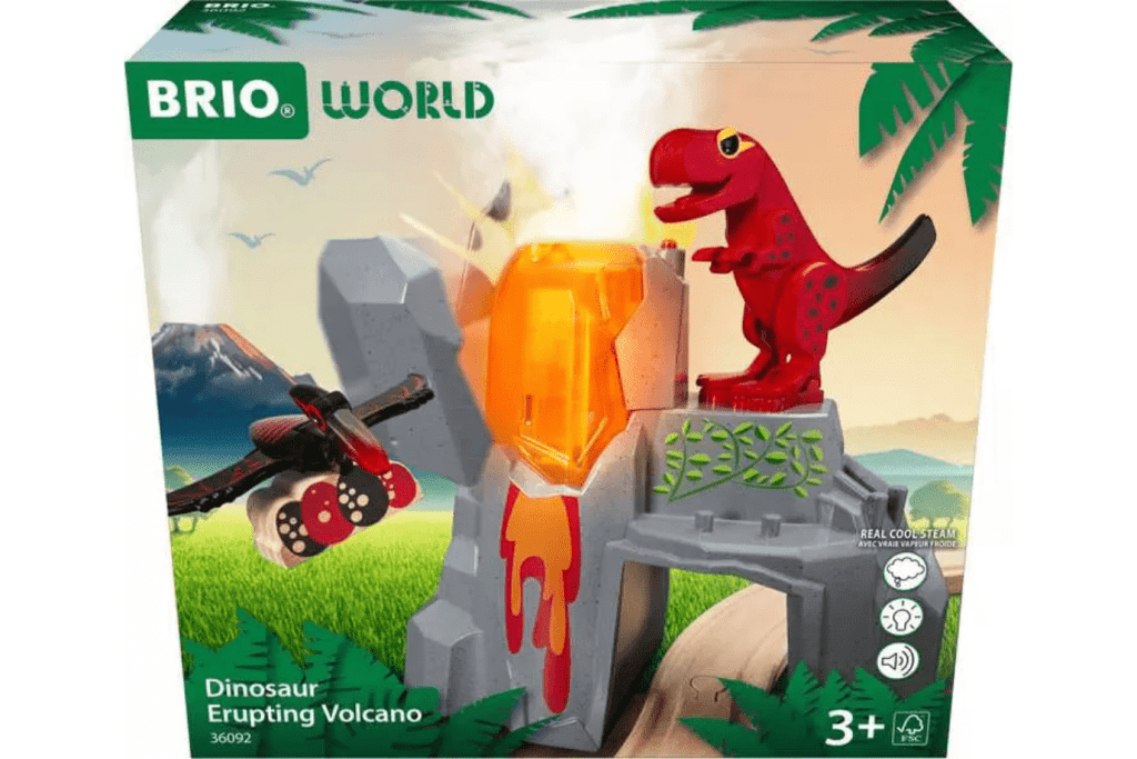 Dinosaur Erupting Volcano