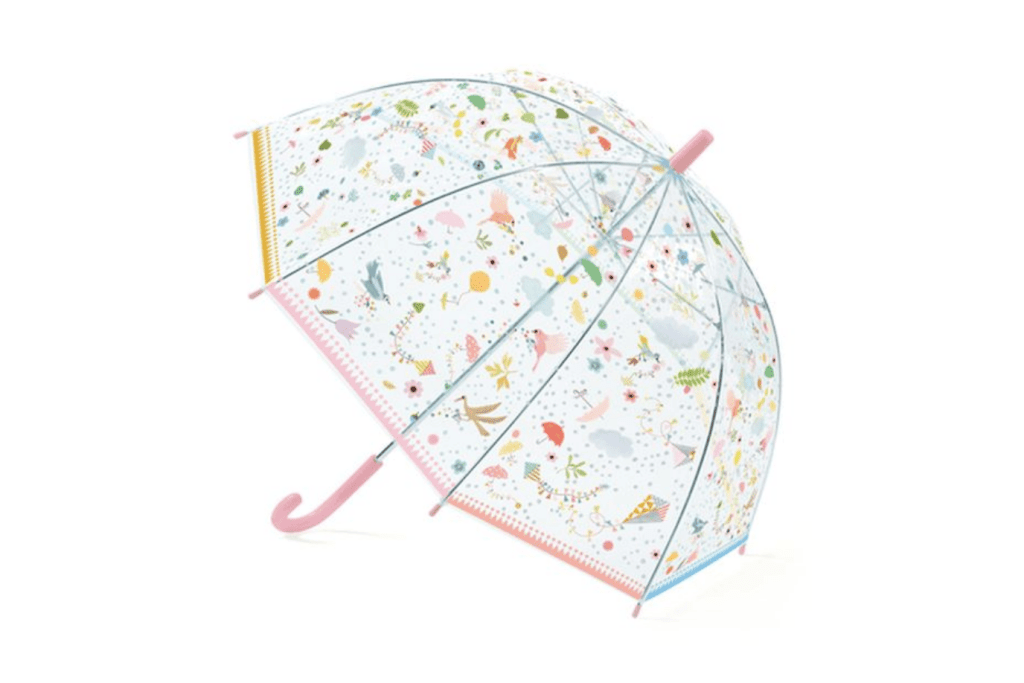 Djeco Transparent children's umbrella with animal pattern