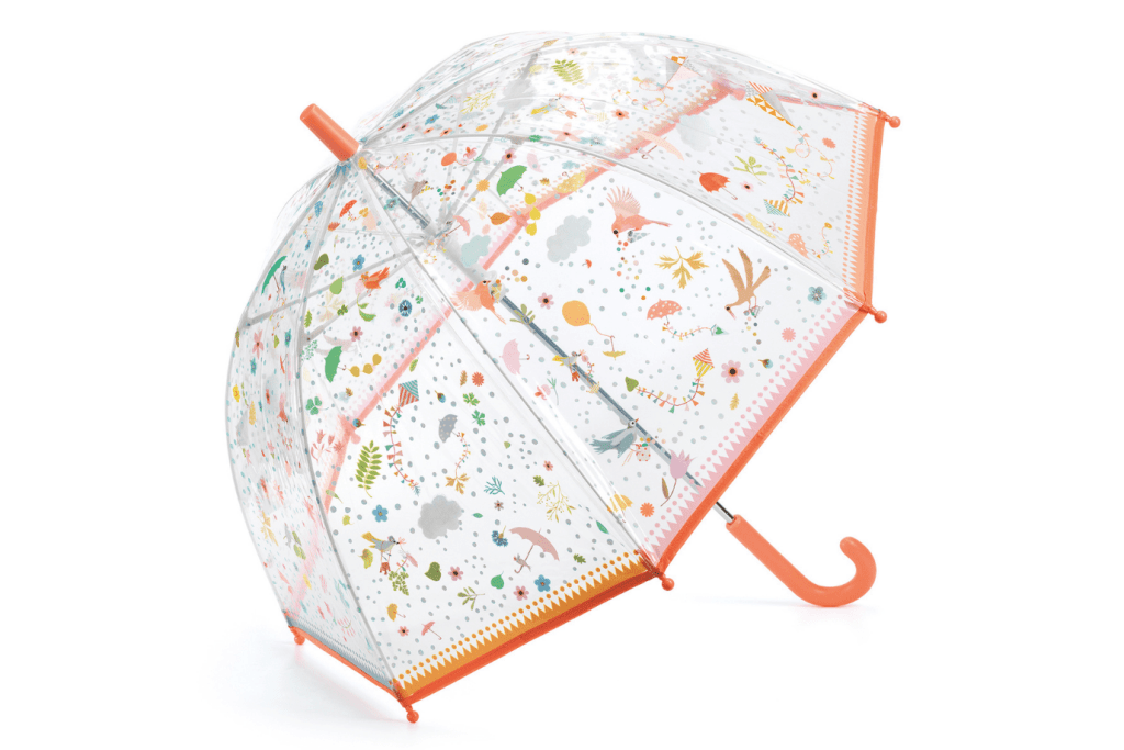 Djeco Umbrellas, umbrellas for children, rainy day accessories for children, child-safe umbrellas, spring gifts, The Montessori Room, Toronto, Ontario, Canada