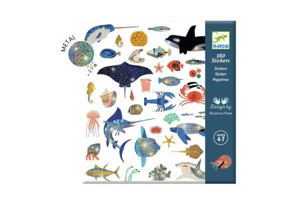 Djeco Metallic Stickers / Ocean #CO 10#