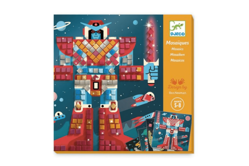 Djeco Mosaïc kit / Space battle, mosaic art kits for kits, Toronto, Canada