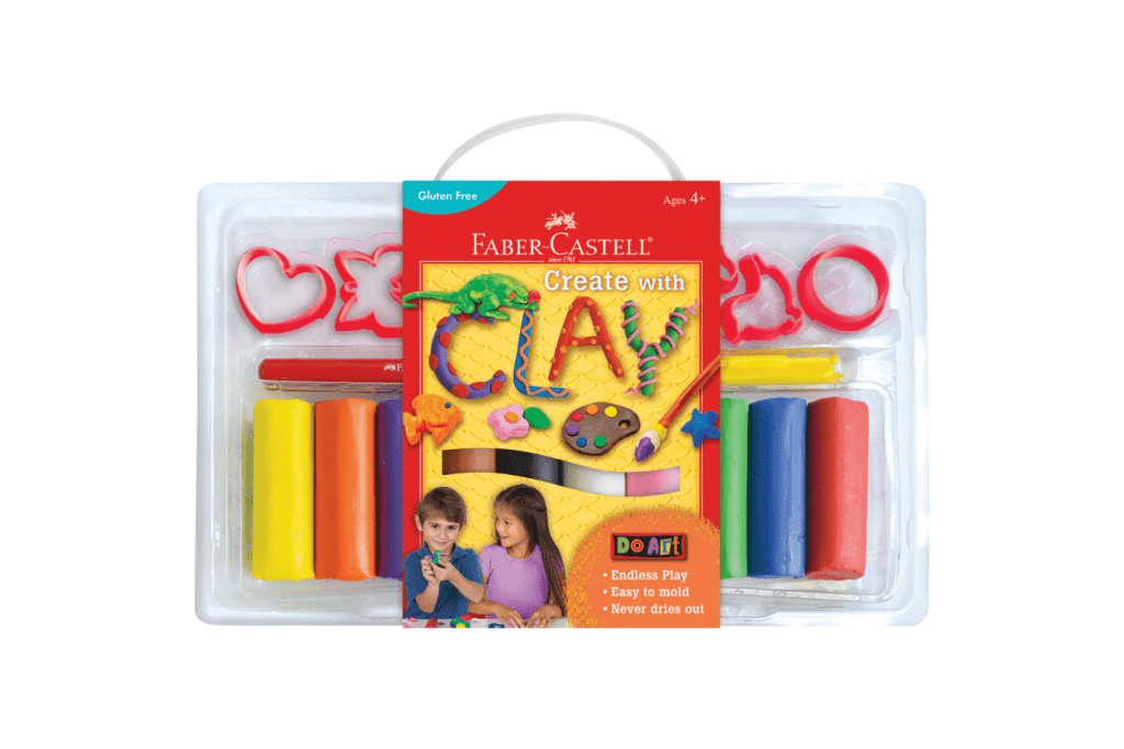 Do Art Create with Clay, Faber-Castell, gluten-free clay, art kits for children, The Montessori Room, Toronto, Ontario, Canada. 