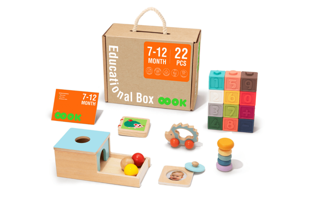 The Play Kits by Lovevery, Lovevery, Montessori toy subscription, buy Lovevery item individually, Lovevery Canada, Lovevery in store, The Inspector Play Kit, 7 - 8 Months, The Explorer Play Kit, 9 - 10 Months, The Thinker Play Kit, 11 - 12 Months, The Montessori Room, Toronto, Ontario, Canada