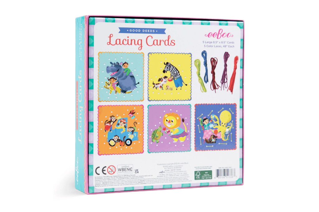 eeBoo Lacing Cards