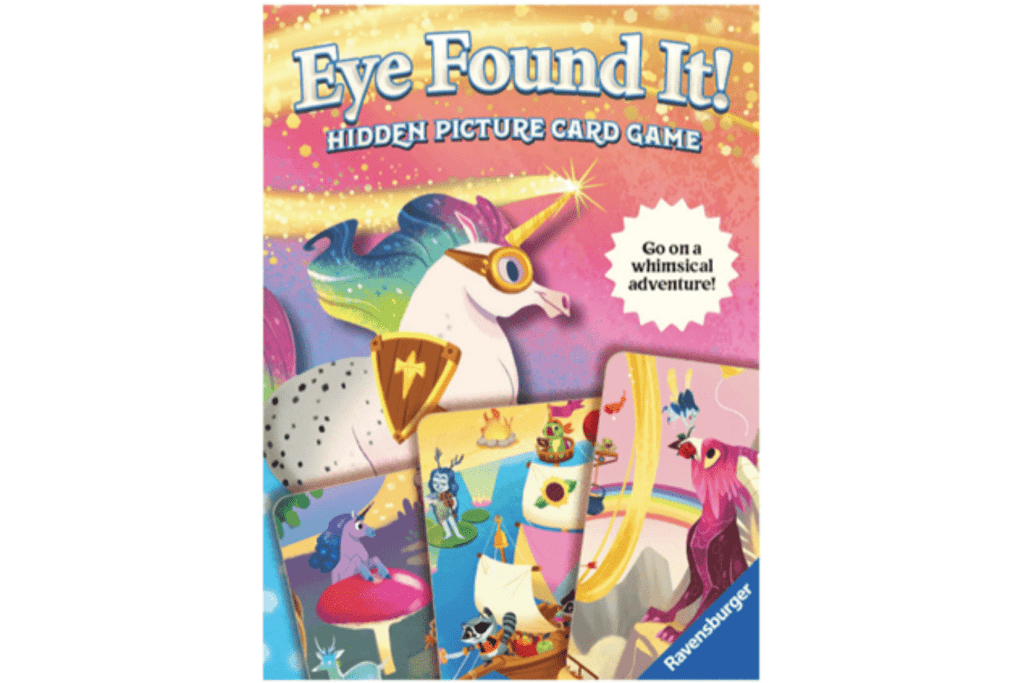 Eye Found It! Fantasy Card Game, Ravensburger, card games for 4 years and up, travel games for kids, The Montessori Room, Toronto, Ontario, Canada. 