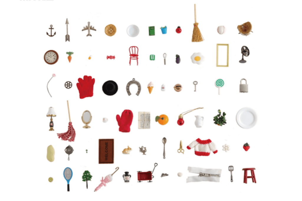 Felt Movable Alphabet with Small Objects