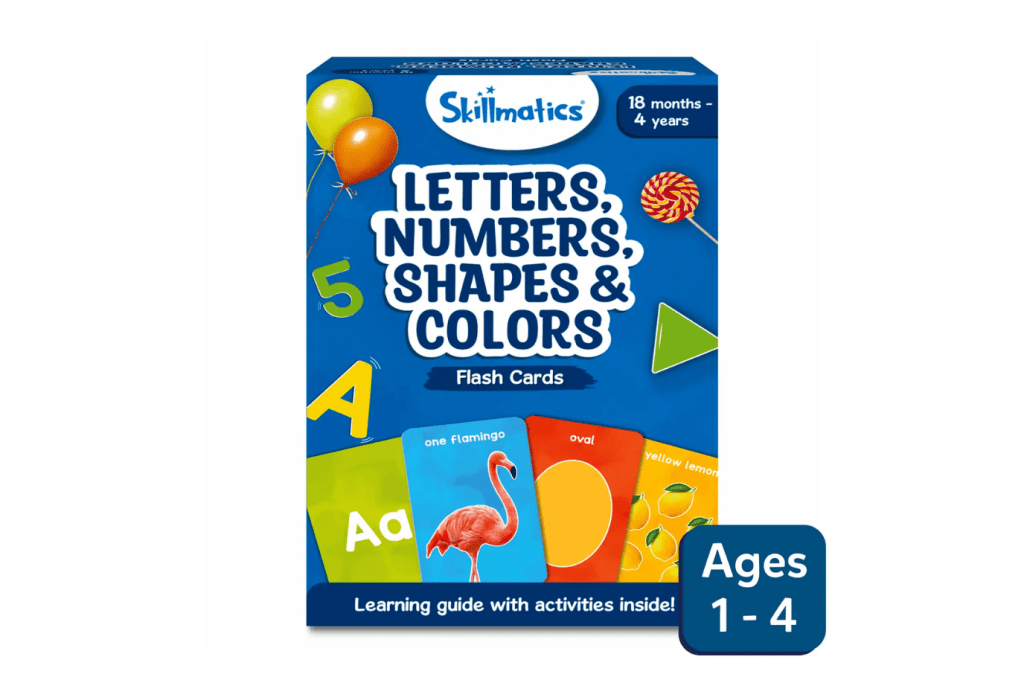 Flashcards with Real Photos: Letters, Numbers, Shapes & Colours, Skillmatics, The Montessori Room, Toronto, Ontario, Canada. 