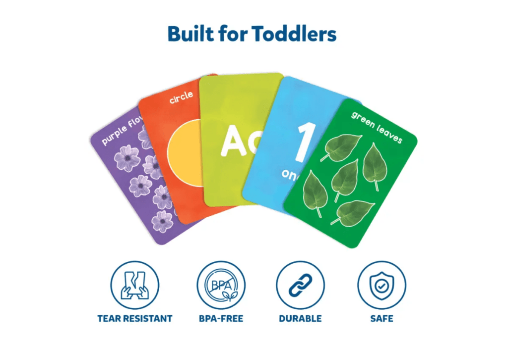 Flashcards with Real Photos: Letters, Numbers, Shapes & Colours