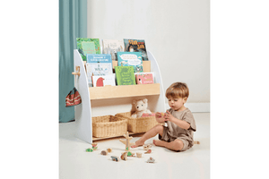 Forest Wooden Bookcase (Small, White)