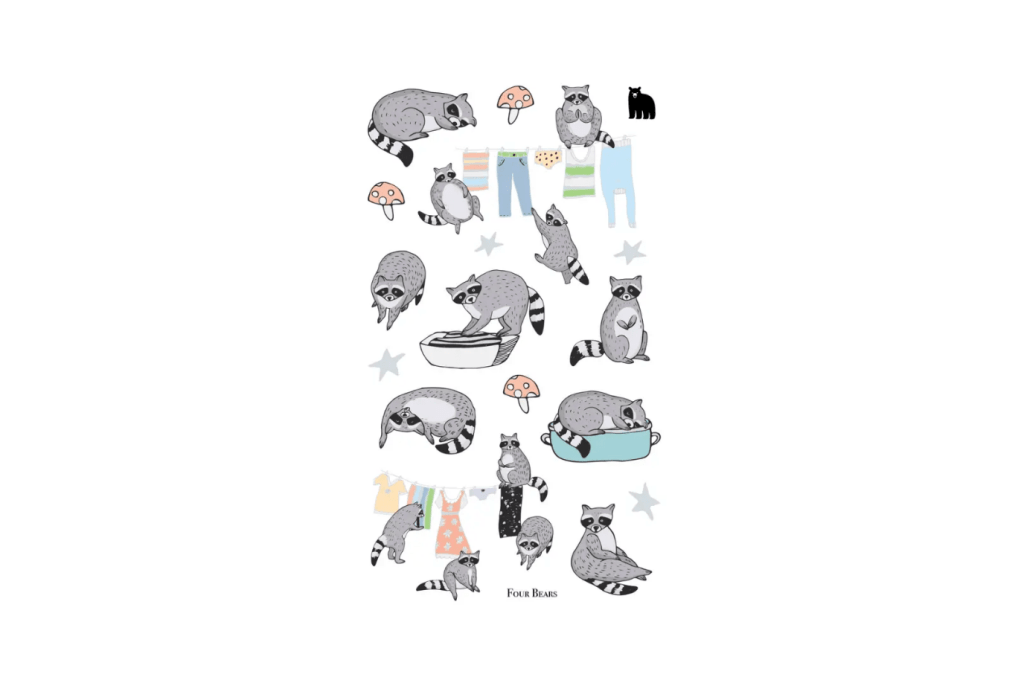 Four Bears Sticker Club Stickers (various styles)