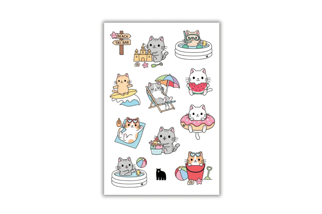 Four Bears Sticker Club Stickers (various styles)