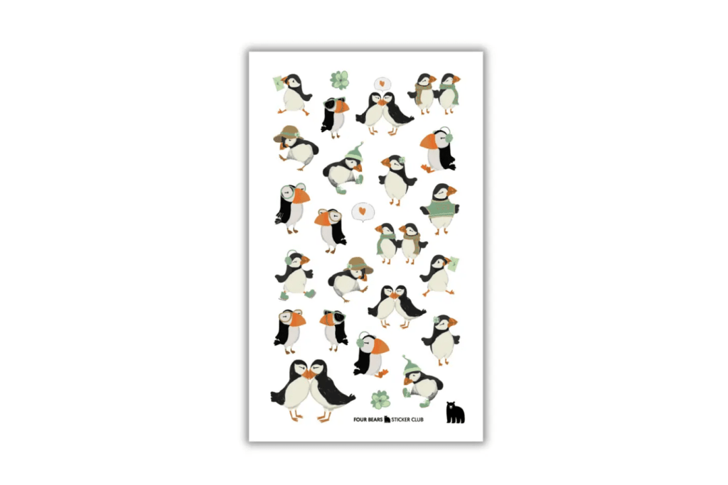Four Bears Sticker Club Stickers (various styles)