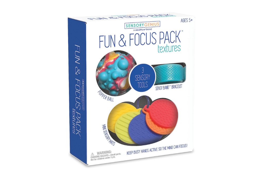 Sensory Genius Fun & Focus Pack: Textures Fidget Toy Set
