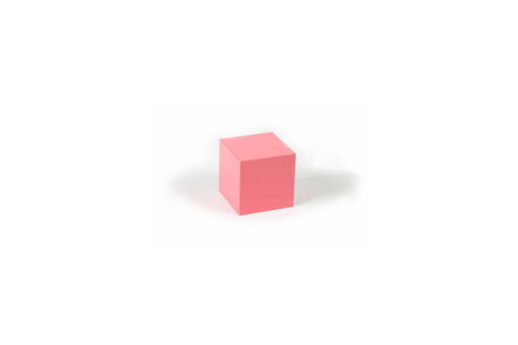 Pink Cube Math GAM - Pink Tower Cube: 1x1x1 I The Montessori Room