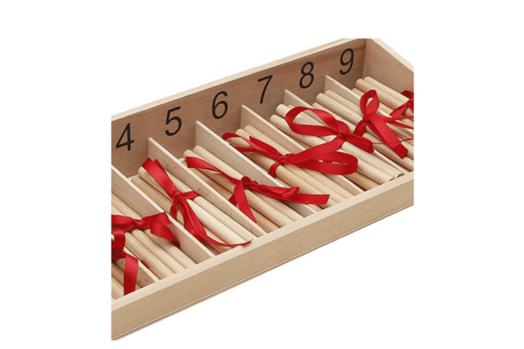 GAM - Spindle Box With 45 Spindles & Storage Box I The Montessori Room