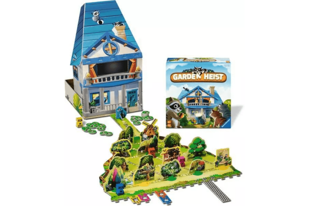 Garden Heist Board Game, Ravensburger, family board games, hide and seek games, family game night, The Montessori Room, Toronto, Ontario, Canada. 