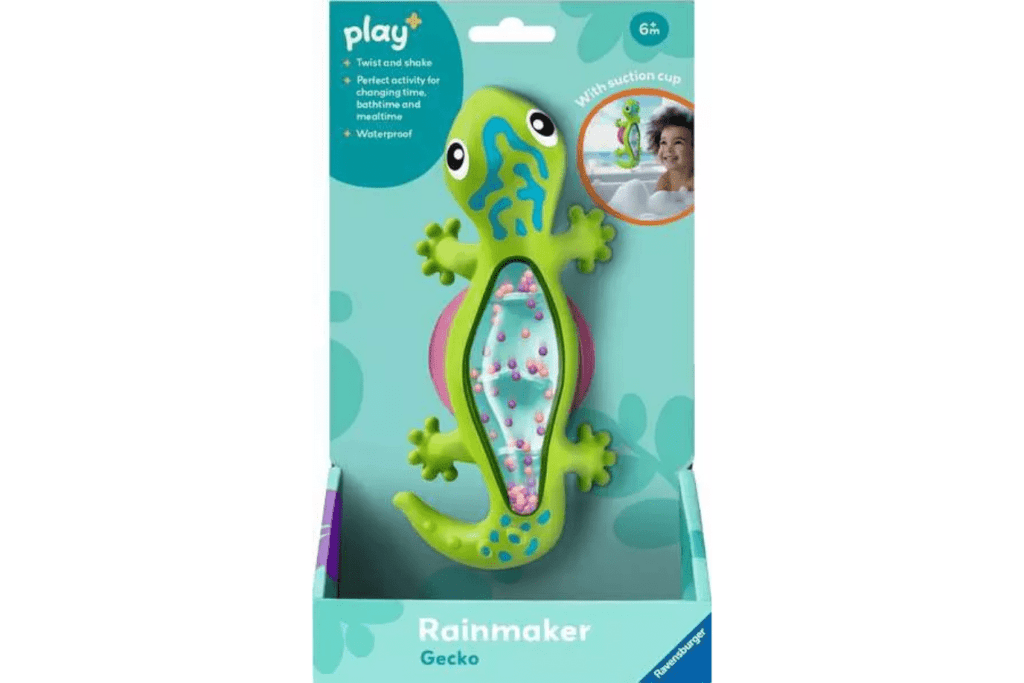 Gecko Rainmaker, Play+, Ravensburger, toys for babies, best toys for babies, best gifts for babies, baby shower gifts, The Montessori Room, Toronto, Ontario, Canada. 