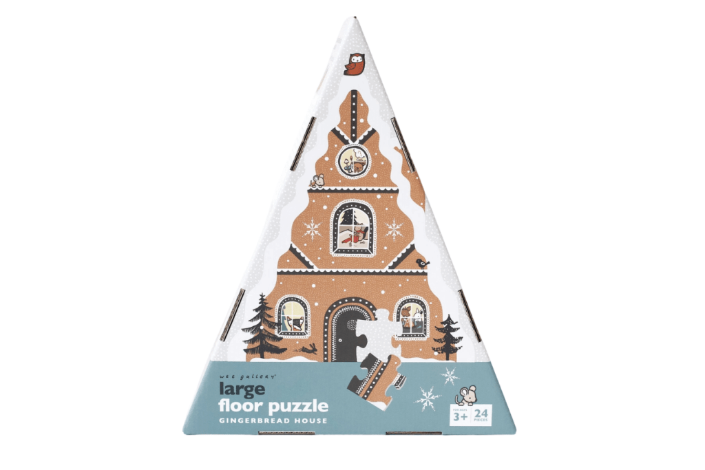 Wee Gallery Gingerbread House Christmas Floor Puzzle (24 pieces, ages 3-6)