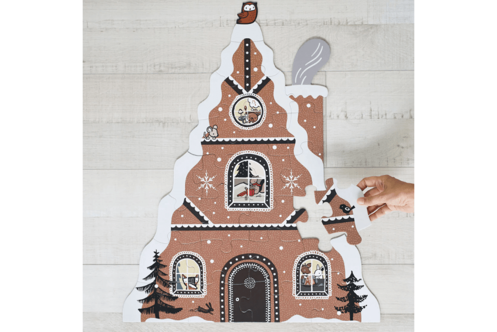 Gingerbread House Christmas Floor Puzzle (24 pieces, ages 3-6)