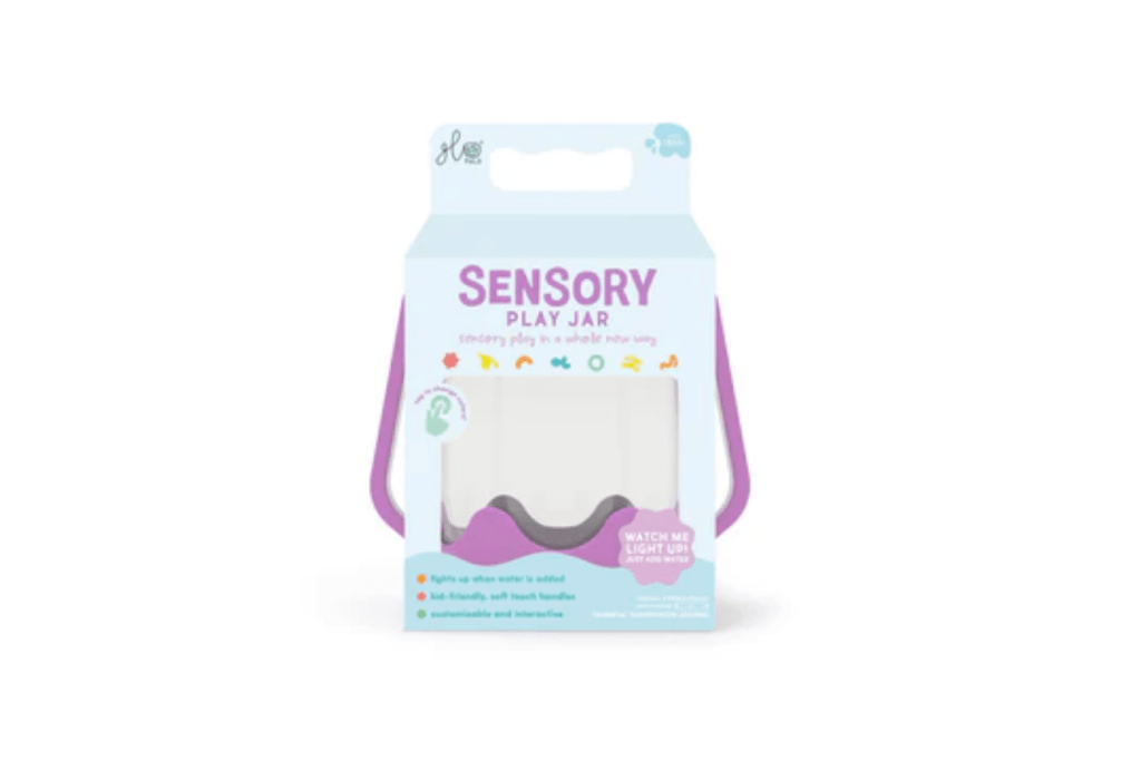 6Monkeys Purple Glo Pals Sensory Light Up Jar