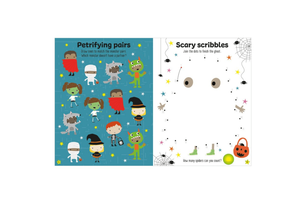 Glow In The Dark Happy Halloween! Activity Book