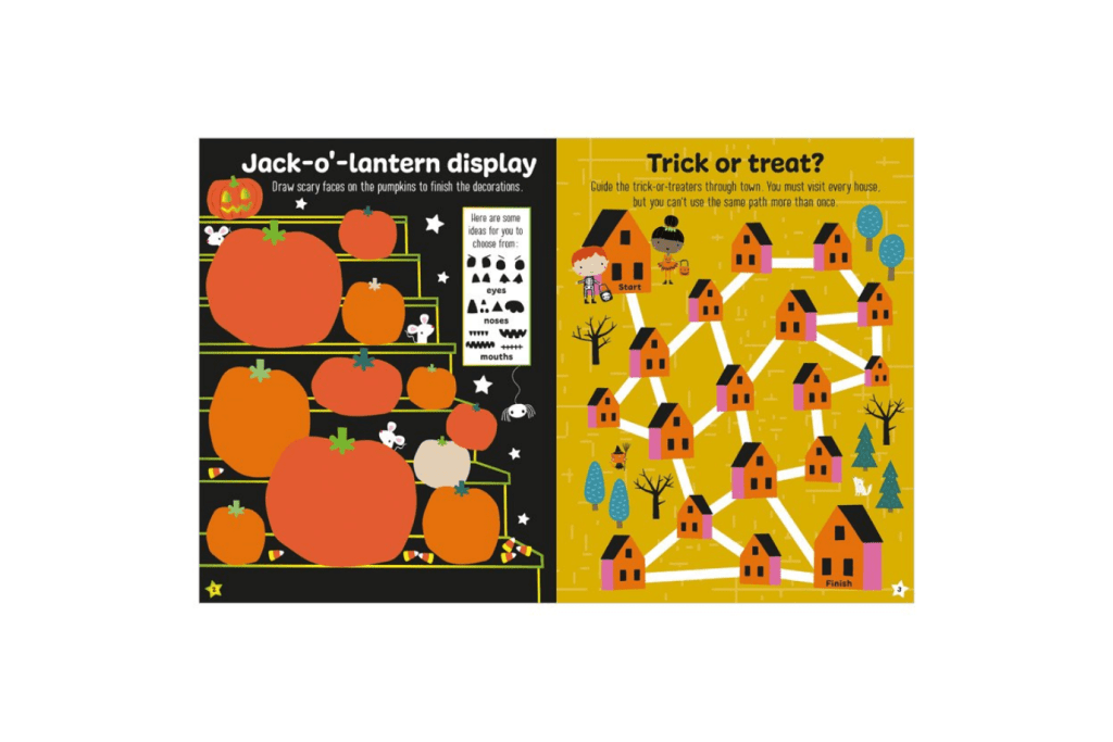 Glow In The Dark Happy Halloween! Activity Book