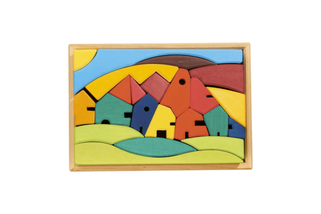 Gluckskafer Block Set Fantasy Landscape, wooden toys, wooden puzzles, open-ended toys, imaginative toys, building toys, The Montessori Room, Toronto, Ontario, Canada, made in Europe toys