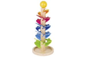 Goki Pagoda Marble Game, Marble tree, wooden marble tree, Goki marble tree, Toronto, Canada, Rainbow Marble Sound Tree